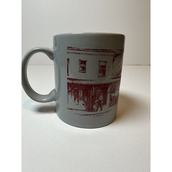 JC Penney Golden Rule Store Gray & Burgundy Mug Collectable Coffee Cup - Picture 2 of 5